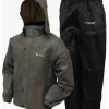 Frogg Toggs Men's Classic All-Sport Rain Suit Stone/Black 2X-Large - Your Premium Fishing Gear Store Rods Lines Baits Accessories^ Online