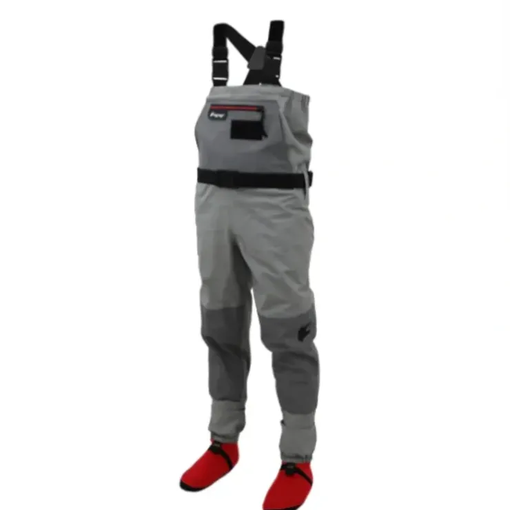 Frogg Toggs Youth Hellbender Pro Stockingfoot Chest Wader - Gray - Size LG - Your Premium Fishing Gear Store Rods Lines Baits Accessories^ Cheap