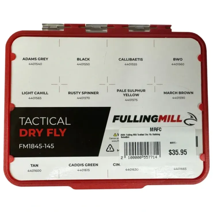 Fulling Mill Tactical Dry Fly Dubbing Selection - Your Premium Fishing Gear Store Rods Lines Baits Accessories^ Shop
