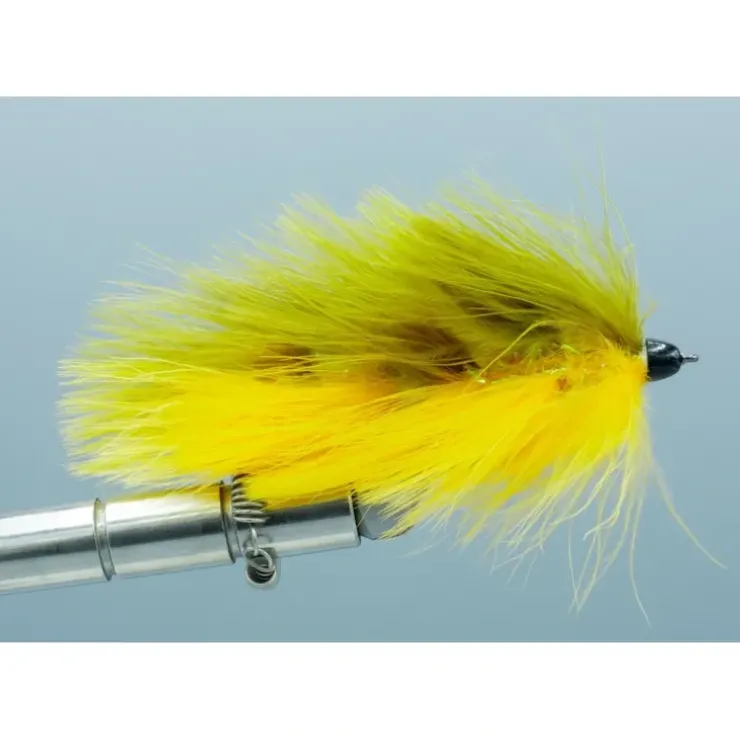 Galloup's Conehead Barely Legal Olive/Sunburst Yellow #1/0 - Your Premium Fishing Gear Store Rods Lines Baits Accessories^ Sale