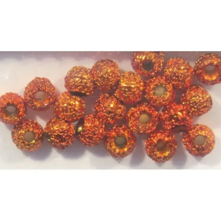 Gritty Brass Beads - Orange - Your Premium Fishing Gear Store Rods Lines Baits Accessories^ Clearance