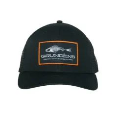 Grundens Gage Trucker Hat- Black - Your Premium Fishing Gear Store Rods Lines Baits Accessories^ Sale