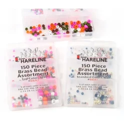 Hareline 150 Piece Brass Bead Assortment TOP Colors - Your Premium Fishing Gear Store Rods Lines Baits Accessories^ Best