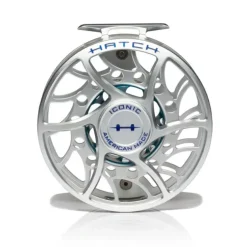 Hatch Iconic 11 Plus Fly Reel Clear Blue Mid Arbor - Your Premium Fishing Gear Store Rods Lines Baits Accessories^ Discount