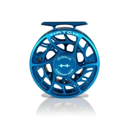 Hatch Iconic Fly Reel 5 Plus Kaiju Blue Mid Arbor - Your Premium Fishing Gear Store Rods Lines Baits Accessories^ Clearance