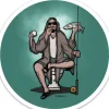 Heavily Meditated Sticker - Your Premium Fishing Gear Store Rods Lines Baits Accessories^ Store