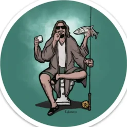 Heavily Meditated Sticker - Your Premium Fishing Gear Store Rods Lines Baits Accessories^ Store