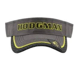 Hodgman Fishing Logo Charcoal One Fits All Visor, Grey - Your Premium Fishing Gear Store Rods Lines Baits Accessories^ Clearance