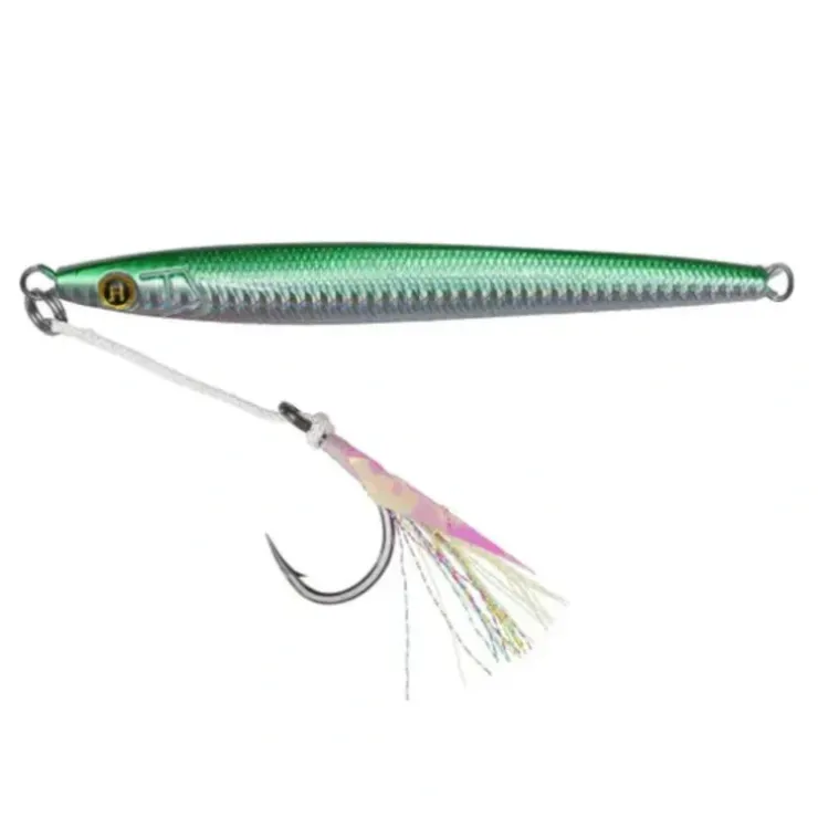 Hogy Sand Eel Jig with Teaser Assist Hook, 3.5oz, Green - Your Premium Fishing Gear Store Rods Lines Baits Accessories^ Flash Sale