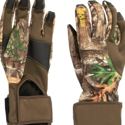 Hot Shot Men's "Axel" Stretch Fleece Touch Bow Gloves Large - Your Premium Fishing Gear Store Rods Lines Baits Accessories^ Online
