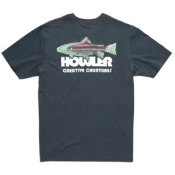 Howler Bros Blended Pocket T-Shirt Trucha : Charcoal Heather - Your Premium Fishing Gear Store Rods Lines Baits Accessories^ Store