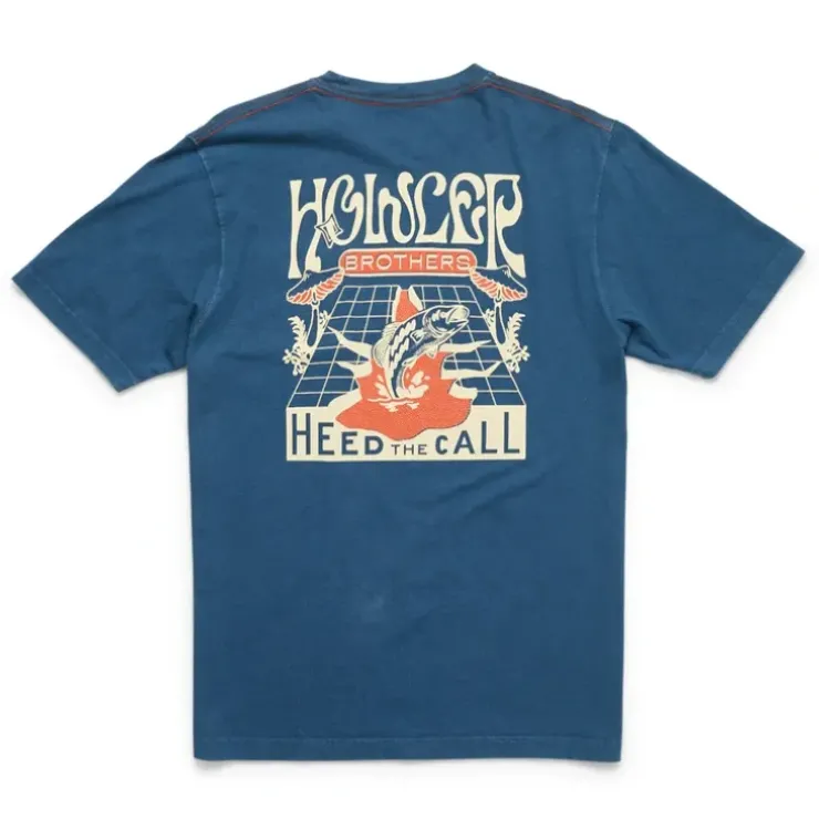 Howler Bros Cotton Pocket T-Shirt Bass Breakthrough : Key Largo - Your Premium Fishing Gear Store Rods Lines Baits Accessories^ Clearance