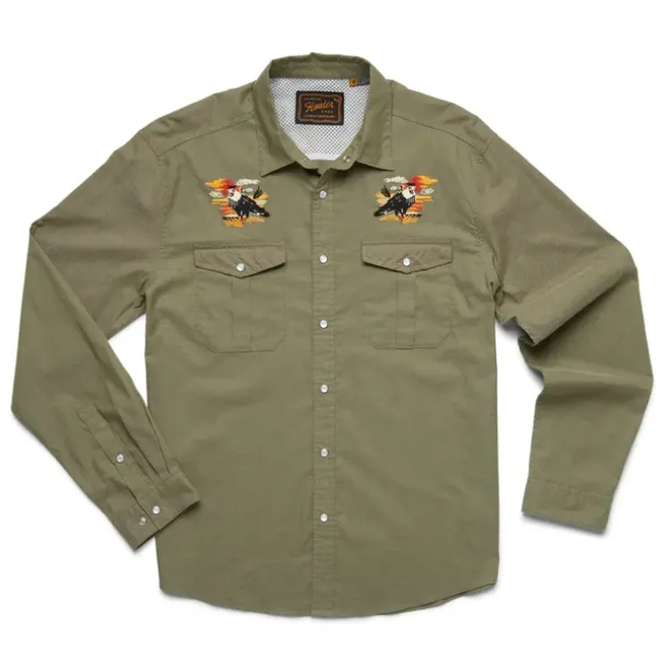 Howler Bros Gaucho Snapshirt Caracaras - Your Premium Fishing Gear Store Rods Lines Baits Accessories^ Best Sale