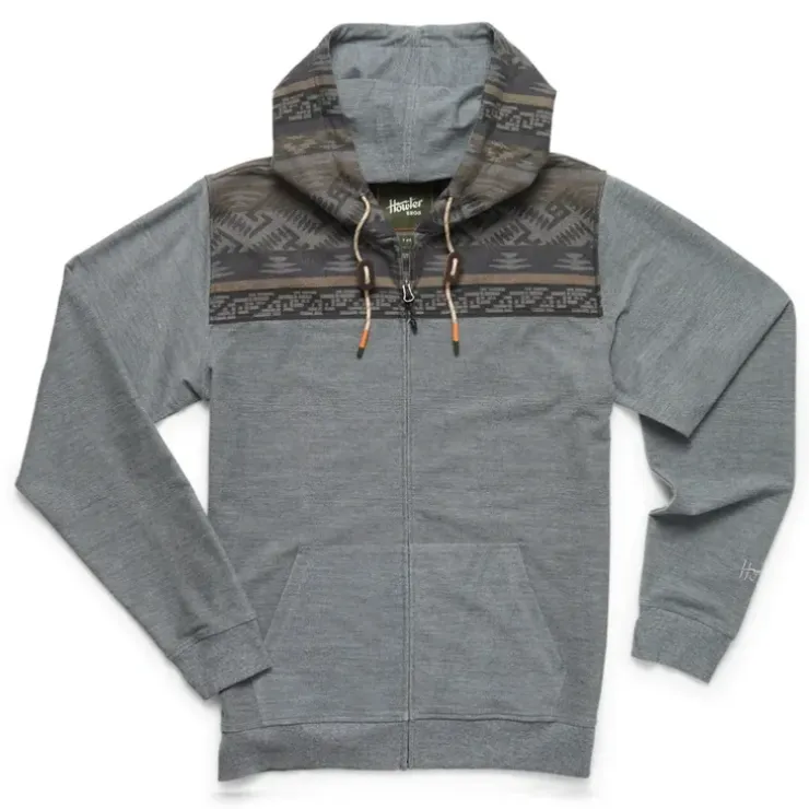 Howler Bros Shaman Hoodie Deep Grey/Herrador Jacquard - Your Premium Fishing Gear Store Rods Lines Baits Accessories^ Shop