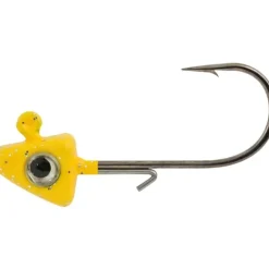 Hurricane Flat Head Shad Jig Head, 2oz, Yellow - Your Premium Fishing Gear Store Rods Lines Baits Accessories^ Flash Sale