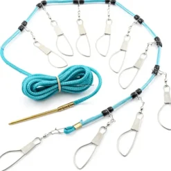 Hurricane HUR-62A 15' Fish Stringer w/10 SS Snaps - Your Premium Fishing Gear Store Rods Lines Baits Accessories^ Shop