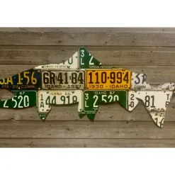 50" Idaho Antique Brown Trout License Plate Art - Your Premium Fishing Gear Store Rods Lines Baits Accessories^ New