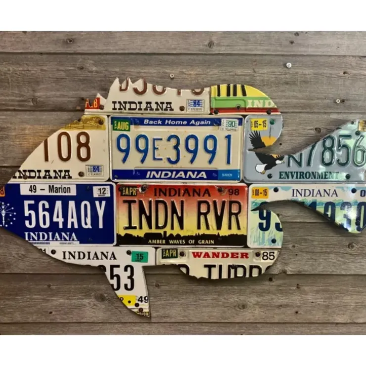 Indiana Sunfish License Plate Art - Your Premium Fishing Gear Store Rods Lines Baits Accessories^ New