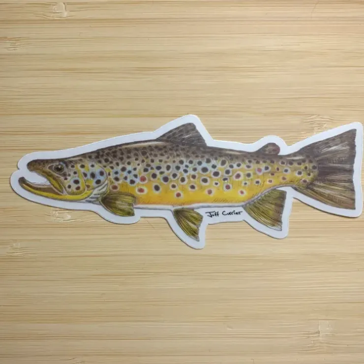 Jeff Courrier Fish Sticker - Your Premium Fishing Gear Store Rods Lines Baits Accessories^ Fashion