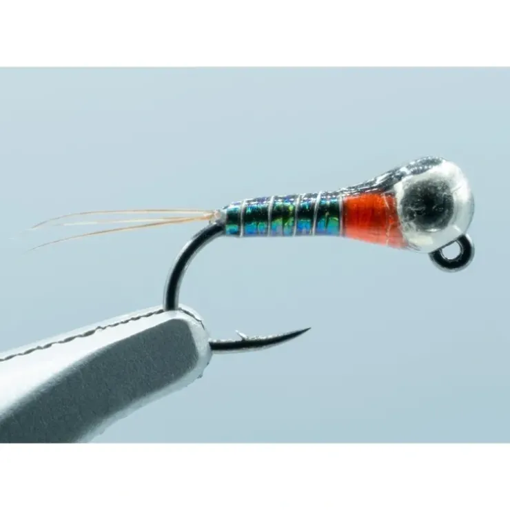 Jig Lightning Perdigon Peacock Flash/Fl. Orange #18 (2.8mm) - Your Premium Fishing Gear Store Rods Lines Baits Accessories^ Cheap
