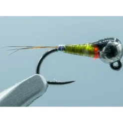 Jig Lucent Tag Perdigon Olive/Fl. Orange #18 2.8mm - Your Premium Fishing Gear Store Rods Lines Baits Accessories^ Shop