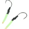 Jigging World Tubed Trailer Hooks 2pcs 5/0 Green Glow - Your Premium Fishing Gear Store Rods Lines Baits Accessories^ New