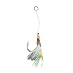 Jigging World Z-Blade Single Assist 4x Hooks, Glow Shining, 3PCS - Your Premium Fishing Gear Store Rods Lines Baits Accessories^ Online