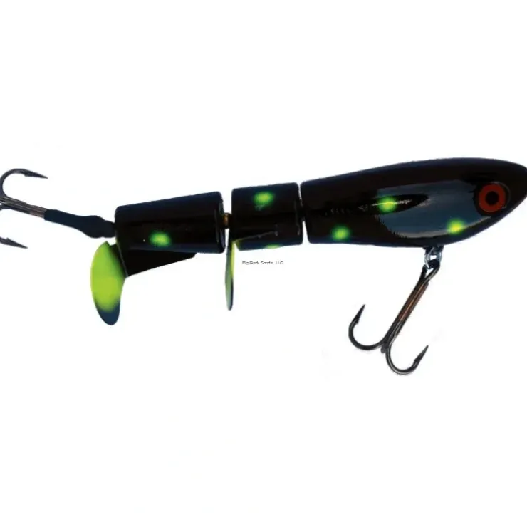 Joe Bucher Outdoors Super Top Raider 9", 4.6 Twin-Prop Musky Black Chartreuse - Your Premium Fishing Gear Store Rods Lines Baits Accessories^ Sale