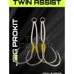JYG Pro Fishing Twin Assist Hooks- 3/0 - Your Premium Fishing Gear Store Rods Lines Baits Accessories^ Hot