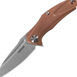 Kershaw Natrix Copper Pocketknife 2.75" Drop-Point Blade with Stonewashed Steel - Your Premium Fishing Gear Store Rods Lines Baits Accessories^ Cheap