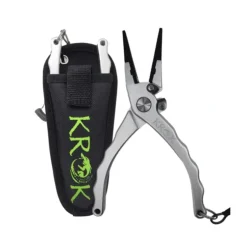 KROK Aluminum Pliers 7.5" Straight Jaw w/side cutter, Lanyard - Your Premium Fishing Gear Store Rods Lines Baits Accessories^ Best Sale