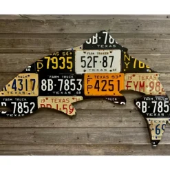 Large Antique 4-Foot Texas Trout License Plate Art - Your Premium Fishing Gear Store Rods Lines Baits Accessories* Shop All