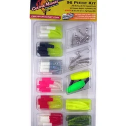 Leland Crappie Magnet Kit & Grubs Jig Heads Best of the Best 96 Piece USA MADE - Your Premium Fishing Gear Store Rods Lines Baits Accessories* Shop All