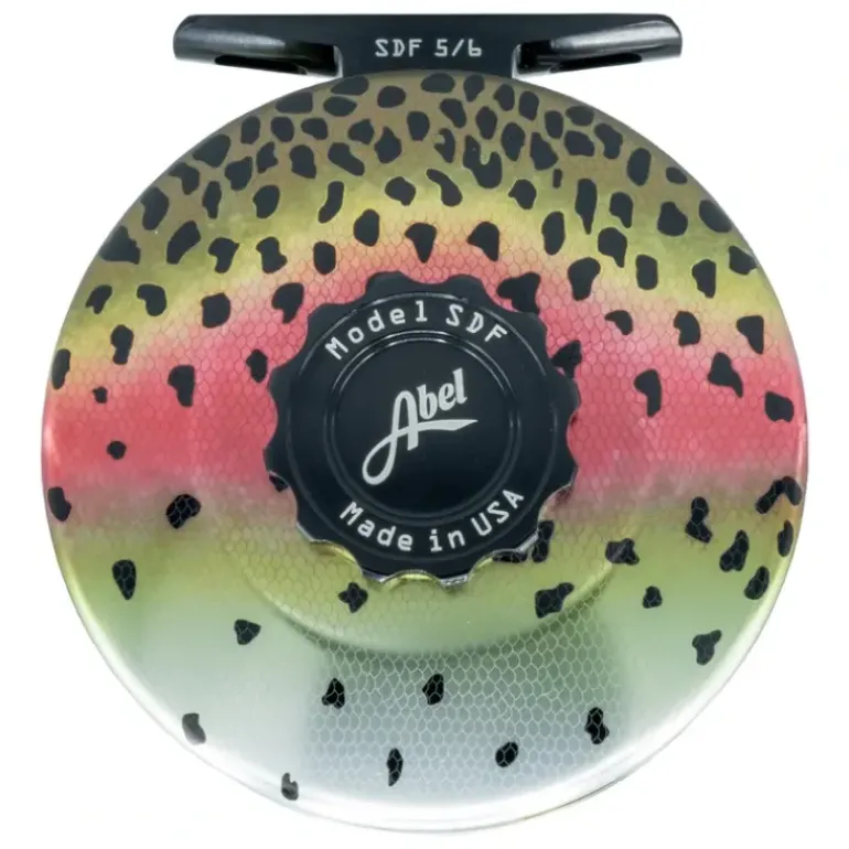 Like New Abel SDF 5/6 Native Rainbow Black Drag Knob Rosewood Handle Fly Reel - Your Premium Fishing Gear Store Rods Lines Baits Accessories* Fishing Line