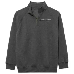 Logo Benchmark 1/4 Zip Sweatshirt Graphite Small Chest Logo - Your Premium Fishing Gear Store Rods Lines Baits Accessories* Shop All