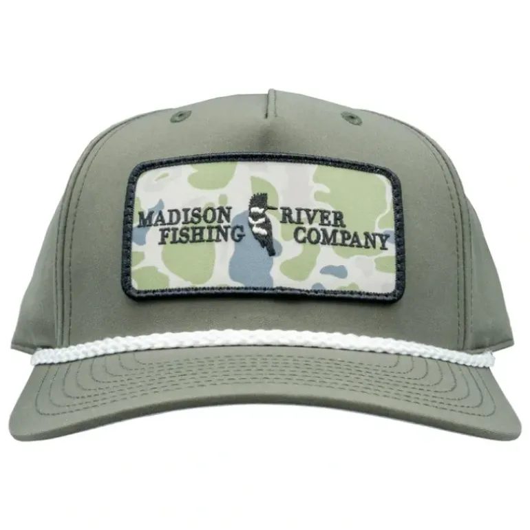 Logo Camo Patch 258 Hat Dark Olive/White Rope - Your Premium Fishing Gear Store Rods Lines Baits Accessories* Shop All