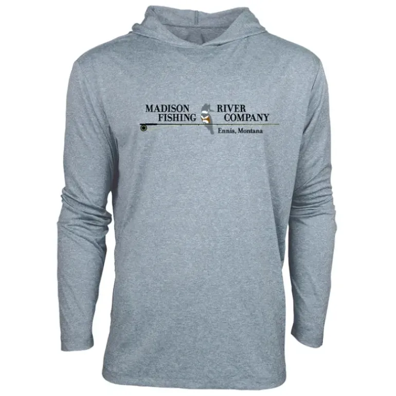 Logo Confluence Hoody with Chest Logo Blue Fog Heather - Your Premium Fishing Gear Store Rods Lines Baits Accessories* Shop All