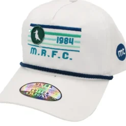 Logo Dope Rope Hat Vista Flare White Navy - Your Premium Fishing Gear Store Rods Lines Baits Accessories* Shop All