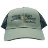 Logo Industrial Mesh Quilted Trucker Dark Olive Black - Your Premium Fishing Gear Store Rods Lines Baits Accessories* Shop All