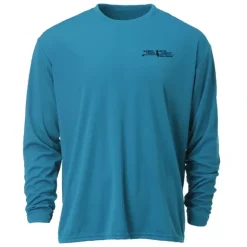 Logo Kingfisher Junkie L/S Performance Shirt Electric Blue w/ Right Chest, Back Logo - Your Premium Fishing Gear Store Rods Lines Baits Accessories* Shop All