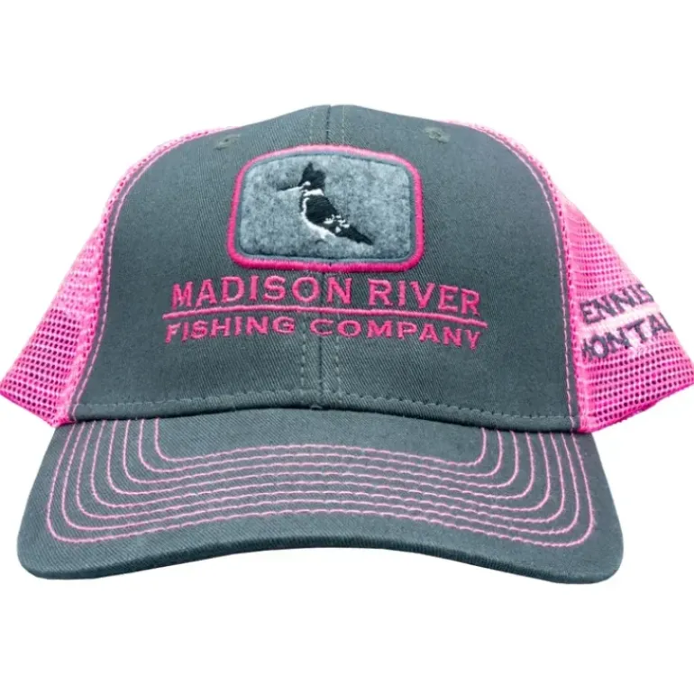 Logo Kingfisher Sideline Trucker Dark Grey/Neon Pink - Your Premium Fishing Gear Store Rods Lines Baits Accessories* Fishing Line