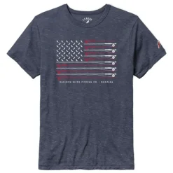 Logo Kingfisher Star Spangled S/S T-Shirt Heather Navy - Your Premium Fishing Gear Store Rods Lines Baits Accessories* Shop All