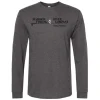 Logo L/S Cotton T-Shirt Charcoal Small - Your Premium Fishing Gear Store Rods Lines Baits Accessories* Shop All
