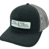 Logo Patch 112 Black/Charcoal Hat - Your Premium Fishing Gear Store Rods Lines Baits Accessories* Shop All