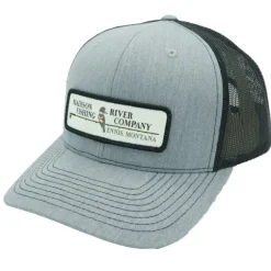 Logo Patch 112 Heather Grey/Black Hat - Your Premium Fishing Gear Store Rods Lines Baits Accessories* Shop All