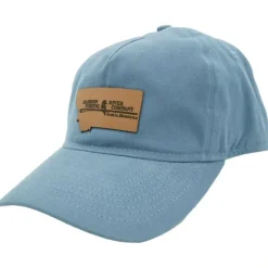 Logo Retro Ranger Leatherpatch Hat Slate Blue - Your Premium Fishing Gear Store Rods Lines Baits Accessories* Shop All
