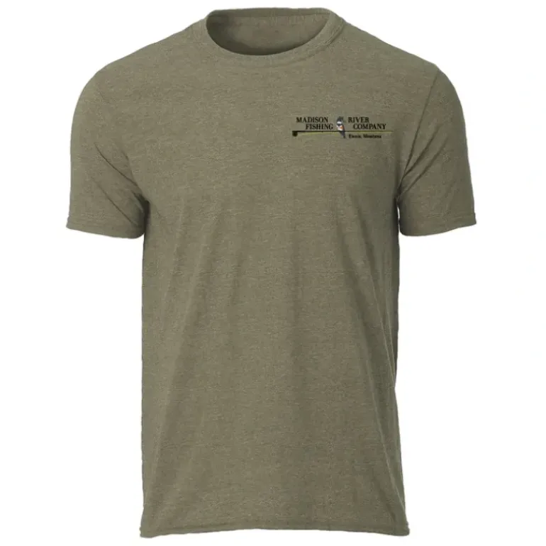 Logo River Kings Sueded S/S T-Shirt Heather Military Green - Your Premium Fishing Gear Store Rods Lines Baits Accessories* Shop All