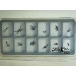 Logo Slim 12 Compartment Magnetic Fly Box - Your Premium Fishing Gear Store Rods Lines Baits Accessories* Fly Fishing