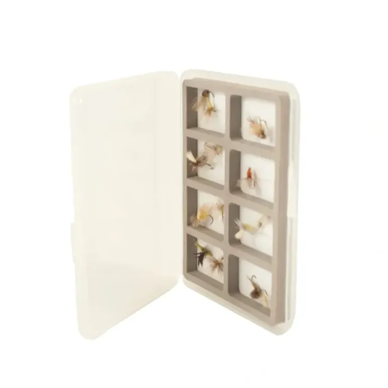Logo Slim 8 Compartment Magnetic Fly Box - Your Premium Fishing Gear Store Rods Lines Baits Accessories* Fly Fishing