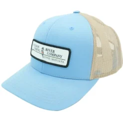 Logo 112 Split Columbia Blue/Khaki Hat - Your Premium Fishing Gear Store Rods Lines Baits Accessories* Shop All